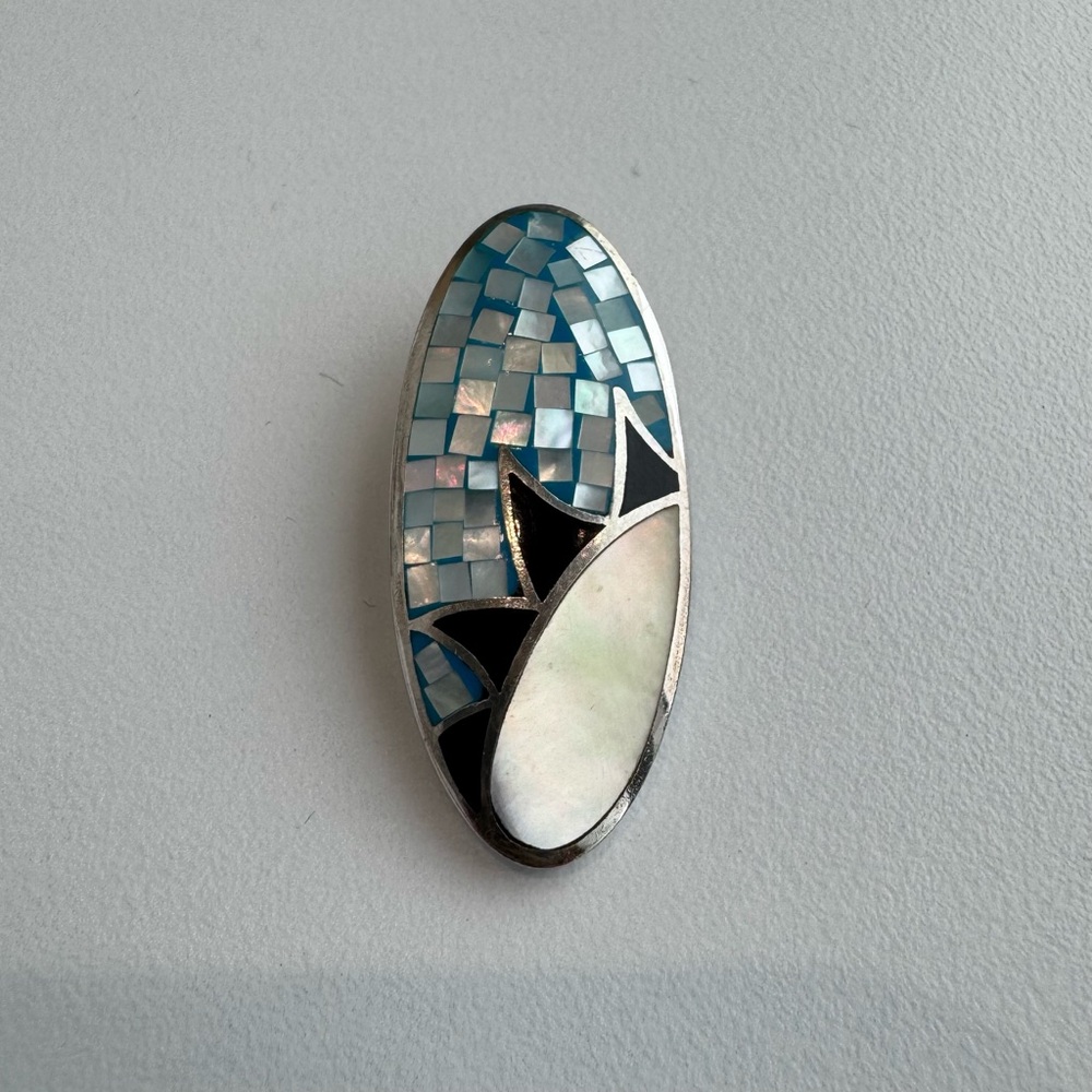 Sterling Silver Mosaic Pendant
